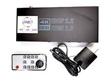4K・HDR・光デジタル出力付き・ARC対応 HDMI切替器